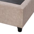 BED DOLORES FK649.22 BEIGE T.NUBUCK FABRIC 90X200 BED DOLORES FK649.22 BEIGE T.NUBUCK FABRIC 90X200