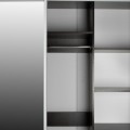 WARDROBE 2-LEAF FK2434.02 ADLER SLIDING DOORS MIRROR WENGE 160x60x210H WARDROBE 2-LEAF FK2434.02 ADLER SLIDING DOORS MIRROR WENGE 160x60x210H