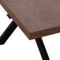 DINING TABLE SARI FK9311.02 MDF TOP WITH WALNUT WOOD VENEER RUSTIC STYLE 180x90x75Hεκ. DINING TABLE SARI FK9311.02 MDF TOP WITH WALNUT WOOD VENEER RUSTIC STYLE 180x90x75Hεκ.