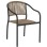 ARMCHAIR ALUMINUM FK5856.02 CHARCOAL GREY WITH PE WICKER ROPE 57x63x80H