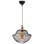 CEILING PENDANT BLACK METAL MESHES MODERN STYLE Φ30x65Hcm.FK7690.01