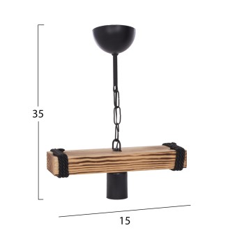 CEILING PENDANT WOOD PLANK WITH CHAIN 15x11x35H cm.FK7697.01 CEILING PENDANT WOOD PLANK WITH CHAIN 15x11x35H cm.FK7697.01