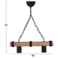 CEILING PENDANT TWO-LIGHT WITH CHAIN AND WOODEN PLANK 40x10x45Hcm.FK7698.01 CEILING PENDANT TWO-LIGHT WITH CHAIN AND WOODEN PLANK 40x10x45Hcm.FK7698.01