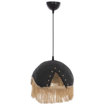 CEILING PENDANT METAL WITH FRINGES Φ30x70Hcm.FK7693.01