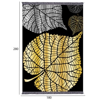 LIVING ROOM CARPET WITH FRINGES JOSIANE FK7723.39 LEAVES 180X280