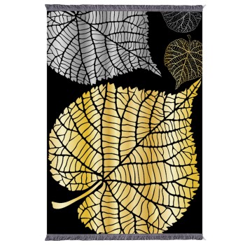 LIVING ROOM WITH FRINGES JOSIANE FK7675.39 LEAVES 160X230