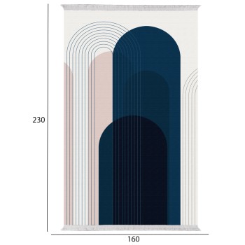 LIVING ROOM CARPET WITH FRINGES JOSIANE FK7675.49 MULTICOLOR 160X230