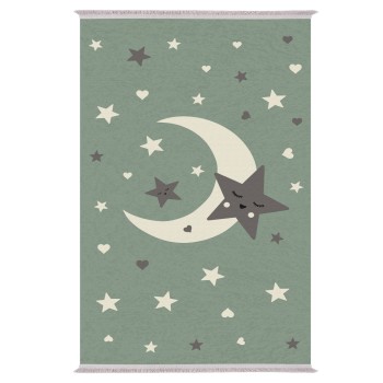 SERIES KIDDER KIDS' CARPET WITH FRINGES FK7678.20 MOON WITH STARS 80Χ150