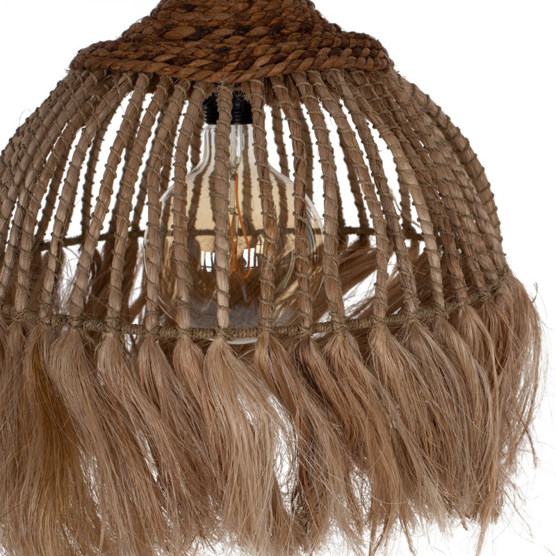 CEILING PENDANT MADE OF MANILA HEMP WITH FRINGES NATURAL COLOR 36x36x45Hcm.FK7751 CEILING PENDANT MADE OF MANILA HEMP WITH FRINGES NATURAL COLOR 36x36x45Hcm.FK7751