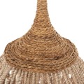 CEILING PENDANT WITH ABACA FIBERS CAP NATURAL COLOR Φ51x65-120Hcm.FK7752 CEILING PENDANT WITH ABACA FIBERS CAP NATURAL COLOR Φ51x65-120Hcm.FK7752