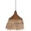 CEILING PENDANT WITH FRINGES MADE OF ABACA IN NATURAL COLOR 36x36x40Hcm.FK7753