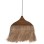 CEILING PENDANT WITH FRINGES ABACA FIBERS AND ROPE NATURAL COLOR 50x50x50Hcm.FK7754