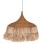 CEILING PENDANT WITH FRINGES MADE OF ABACA IN NATURAL COLOR 80x80x70Hcm.FK7755