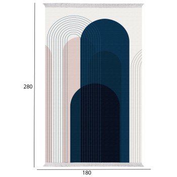 LIVING ROOM CARPET WITH FRINGES JOSIANE FK7723.49 MULTICOLOR 180X280