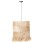 CEILING PENDANT WITH CYLINDRICAL CAP MADE OF ABACA FIBERS NATURAL COLOR Φ45x52-120Yεκ.FK7757