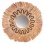 MIRROR ROUND WITH ABACA FIBERS FRAME IN NATURAL-BLACK 90x4x90Hcm.FK7750