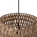 CEILING PENDANT WITH CYLINDRICAL CAP MADE OF ABACA FIBERS IN NATURAL COLOR 30X30X40Hcm.FK7781 CEILING PENDANT WITH CYLINDRICAL CAP MADE OF ABACA FIBERS IN NATURAL COLOR 30X30X40Hcm.FK7781
