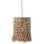 CEILING PENDANT WITH CYLINDRICAL CAP MADE OF ABACA FIBERS IN NATURAL COLOR 30X30X40Hcm.FK7781
