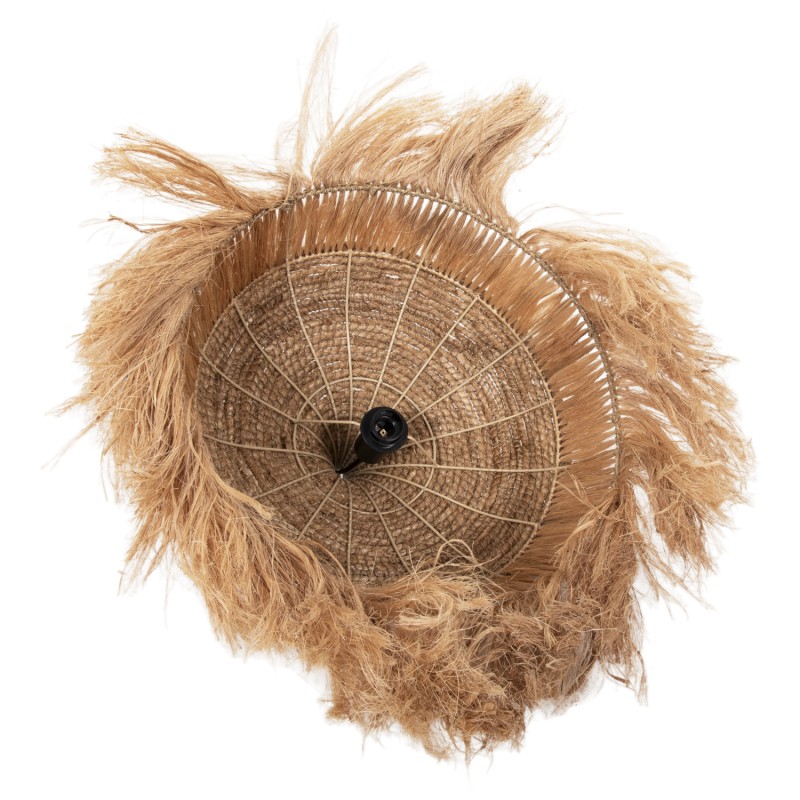 CEILING PENDANT WITH ABACA FIBERS CAP IN NATURAL COLOR Φ52x32-120Hcm.FK7777 CEILING PENDANT WITH ABACA FIBERS CAP IN NATURAL COLOR Φ52x32-120Hcm.FK7777