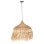 CEILING PENDANT WITH ABACA FIBERS CAP IN NATURAL COLOR Φ52x32-120Hcm.FK7777