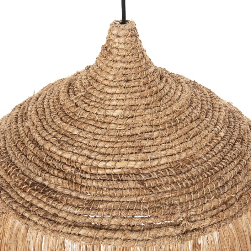 CEILING PENDANT WITH ABACA FIBERS CAP IN NATURAL COLOR Φ52x32-120Hcm.FK7777 CEILING PENDANT WITH ABACA FIBERS CAP IN NATURAL COLOR Φ52x32-120Hcm.FK7777