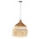 CEILING PENDANT WITH SISAL FIBER CAP IN NATURAL COLOR Φ36x46-120Hcm.FK7787