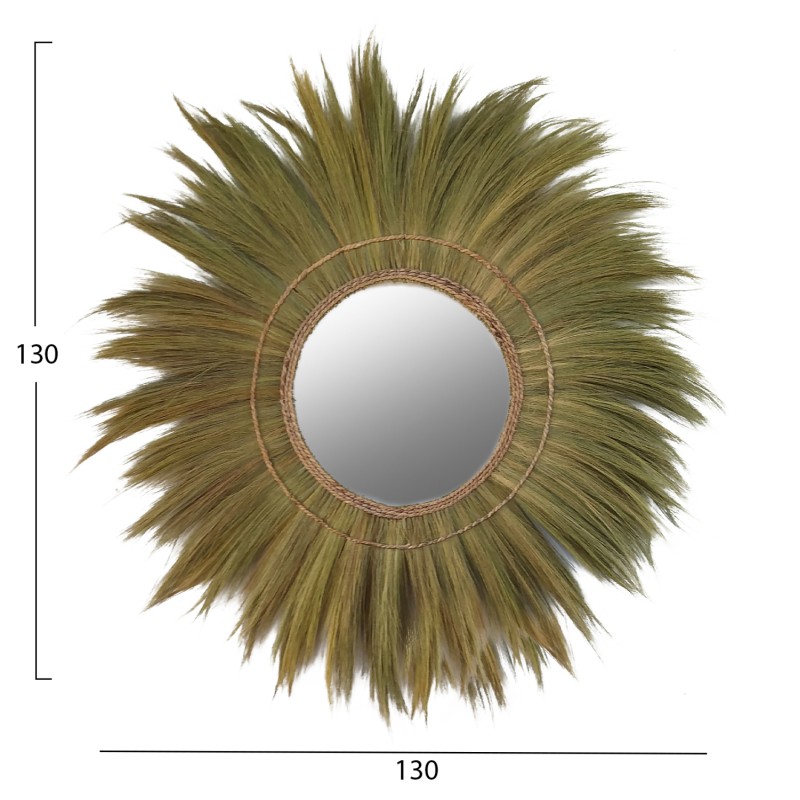 MIRROR ROUND WITH BANANA BARK FIBER FRAME IN NATURAL COLOR 130x4x130Hcm.FK7734 MIRROR ROUND WITH BANANA BARK FIBER FRAME IN NATURAL COLOR 130x4x130Hcm.FK7734