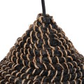 CEILING PENDANT MADE OF SISAL AND ABACA FIBER CAP IN NATURAL-BLACK 50x50x20Hcm.FK7789 CEILING PENDANT MADE OF SISAL AND ABACA FIBER CAP IN NATURAL-BLACK 50x50x20Hcm.FK7789