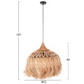 CEILING PENDANT MADE OF ABACA FIBERS IN NATURAL COLOR Φ52x48-120Hcm.FK7760 CEILING PENDANT MADE OF ABACA FIBERS IN NATURAL COLOR Φ52x48-120Hcm.FK7760