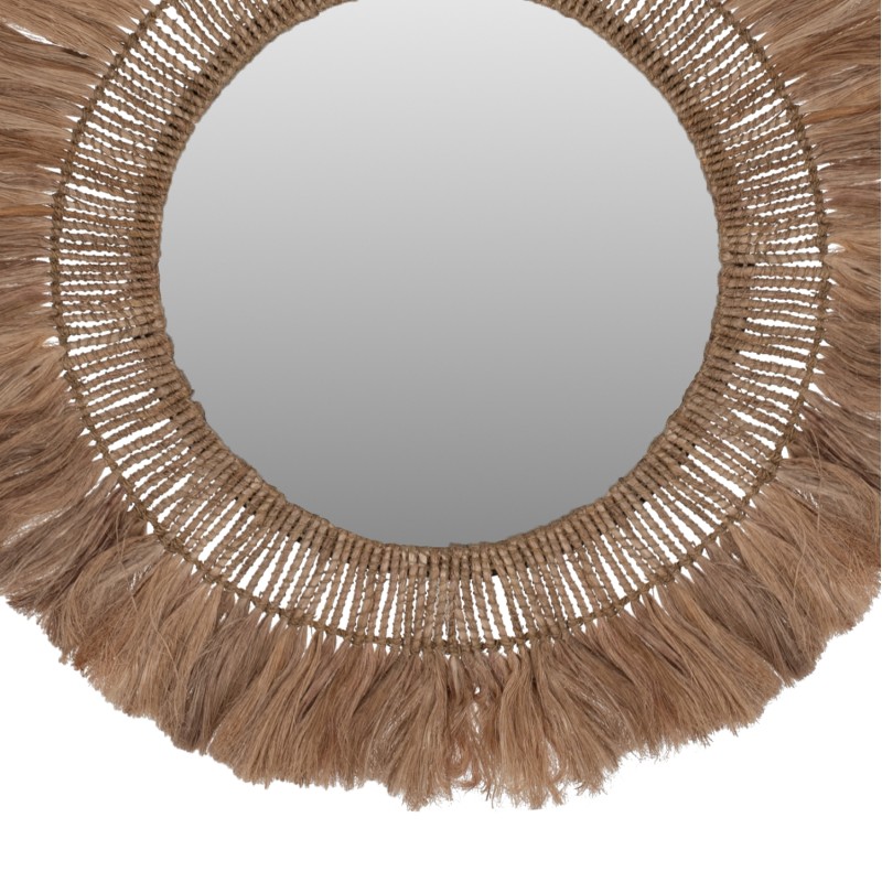 MIRROR ROUND WITH ABACA FIBER FRAME IN NATURAL COLOR 90x4x90Hcm.FK7736 MIRROR ROUND WITH ABACA FIBER FRAME IN NATURAL COLOR 90x4x90Hcm.FK7736