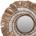 MIRROR ROUND ABACA FIBERS IN NATURAL COLOR AND BLACK ROPE 80x4x80Hcm.FK7741 MIRROR ROUND ABACA FIBERS IN NATURAL COLOR AND BLACK ROPE 80x4x80Hcm.FK7741