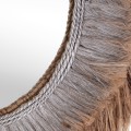 MIRROR OVAL MADE OF ABACA FIBERS IN NATURAL AND SILVER COLOR 90x5x140Hcm.FK7738 MIRROR OVAL MADE OF ABACA FIBERS IN NATURAL AND SILVER COLOR 90x5x140Hcm.FK7738