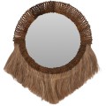 MIRROR ROUND WITH ABACA FIBER FRAME IN NATURAL COLOR 70x4x90Hcm.FK7804 MIRROR ROUND WITH ABACA FIBER FRAME IN NATURAL COLOR 70x4x90Hcm.FK7804