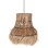 CEILING PENDANT OBLONG CYLINDRICAL CAP ABACA FIBERS IN NATURAL COLOR 40x40x50Hcm.FK7770