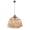 CEILING PENDANT ROMIL FK7764 CYLINDRICAL CAP ABACA FIBERS IN NATURAL Φ52x52-120Hcm.