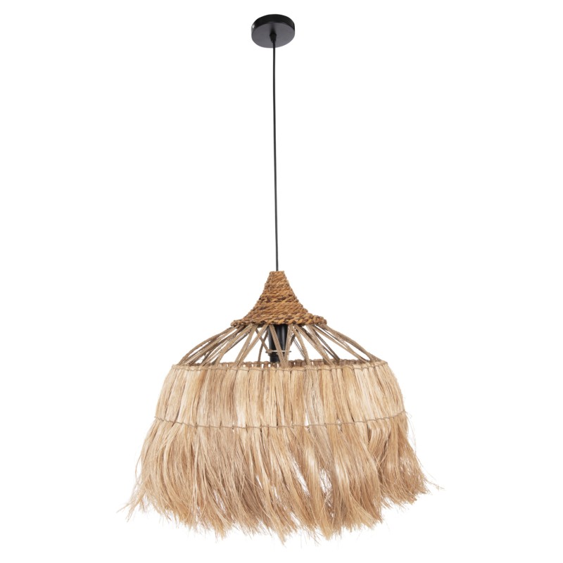 CEILING PENDANT ROMIL FK7764 CYLINDRICAL CAP ABACA FIBERS IN NATURAL Φ52x52-120Hcm. CEILING PENDANT ROMIL FK7764 CYLINDRICAL CAP ABACA FIBERS IN NATURAL Φ52x52-120Hcm.