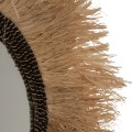 MIRROR ROUND SISAL FIBER AND ABACA FIBER FRAME IN NATURAL-BLACK Φ90cm.FK7746 MIRROR ROUND SISAL FIBER AND ABACA FIBER FRAME IN NATURAL-BLACK Φ90cm.FK7746