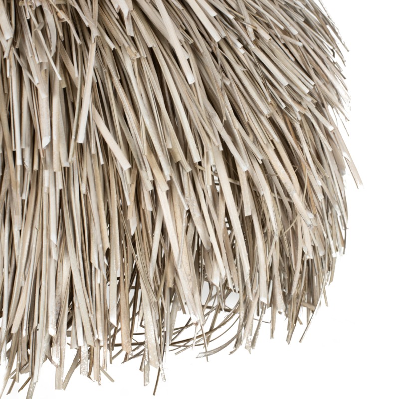 CEILING PENDANT ROUND CAP PANDAN FIBERS IN WHITEWASH 65x65x55Hcm.FK7773 CEILING PENDANT ROUND CAP PANDAN FIBERS IN WHITEWASH 65x65x55Hcm.FK7773