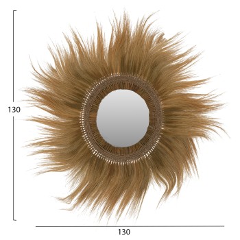 MIRROR ROUND RAYUNG GRASS FIBERS FRAME IN GREEN 130x4x130Hcm.FK7802 MIRROR ROUND RAYUNG GRASS FIBERS FRAME IN GREEN 130x4x130Hcm.FK7802
