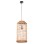 CEILING PENDANT OBLONG CYLINDRICAL CAGE CAP ABACA FIBERS IN NATURAL Φ27,5x52,5Hcm.FK7767