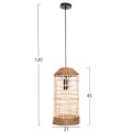 CEILING PENDANT OBLONG CYLINDRICAL CAP ABACA FIBERS IN NATURAL Φ21x43-120Hcm.FK7768 CEILING PENDANT OBLONG CYLINDRICAL CAP ABACA FIBERS IN NATURAL Φ21x43-120Hcm.FK7768