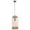CEILING PENDANT OBLONG CYLINDRICAL CAP ABACA FIBERS IN NATURAL Φ21x43-120Hcm.FK7768