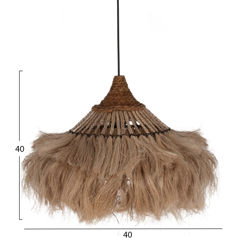 CEILING PENDANT MADE OF ABACA FIBERS IN NATURAL COLOR 40x40x40-80Hcm.FK7806 CEILING PENDANT MADE OF ABACA FIBERS IN NATURAL COLOR 40x40x40-80Hcm.FK7806