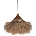 CEILING PENDANT MADE OF ABACA FIBERS IN NATURAL COLOR 40x40x40-80Hcm.FK7806 CEILING PENDANT MADE OF ABACA FIBERS IN NATURAL COLOR 40x40x40-80Hcm.FK7806