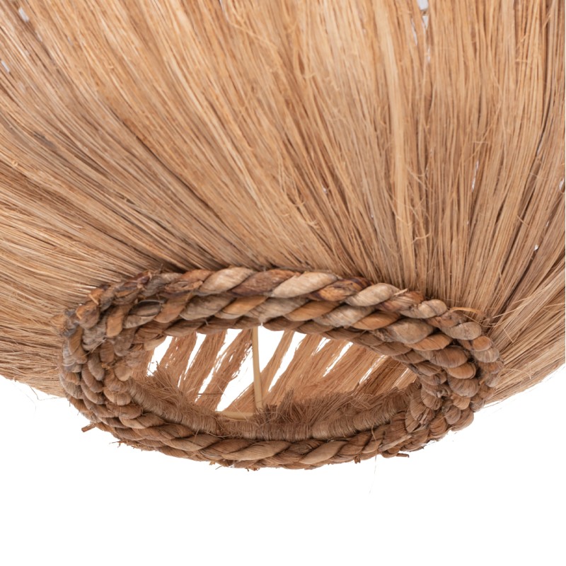 CEILING PENDANT SPHERICAL MADE OF ABACA FIBERS IN NATURAL COLOR Φ45x45-80Hcm.FK7769 CEILING PENDANT SPHERICAL MADE OF ABACA FIBERS IN NATURAL COLOR Φ45x45-80Hcm.FK7769