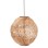 CEILING PENDANT SPHERICAL MADE OF ABACA FIBERS IN NATURAL COLOR Φ45x45-80Hcm.FK7769