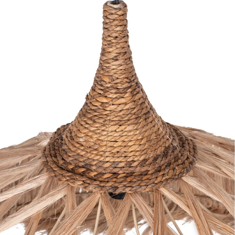 CEILING PENDANT MADE OF ABACA FIBERS IN NATURAL COLOR Φ80x62-90Hcm.FK7780 CEILING PENDANT MADE OF ABACA FIBERS IN NATURAL COLOR Φ80x62-90Hcm.FK7780