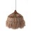 CEILING PENDANT BELL-SHAPED WITH FRINGES ABACA FIBERS IN NATURAL Φ50x50-80Hcm.FK7782