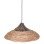 CEILING PENDANT MADE OF MANILA HEMP FIBERS IN NATURAL AND BLACK COLOR Φ45x23-60Hcm.FK7785