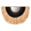 WALL MIRROR SEMI-CIRCLE WITH SISAL & ABACA FIBERS IN NATURAL-BLACK COLOR 85x3x50Hcm.FK7799